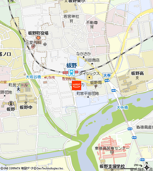 マルナカ大寺店付近の地図